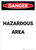Hazardous Area - Portrait Wall Sign