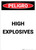 High Explosives - Portrait Wall Sign