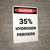 35% Hydrogen Peroxide - Portrait Wall Sign
