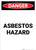 Asbestos Hazard - Portrait Wall Sign