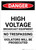 High Voltage Broadcast Equipment - Portrait Wall Sign