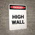 High Wall - Portrait Wall Sign