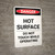 Hot Surface Do Not Touch - Portrait Wall Sign