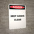 Keep Hands Clear - Portrait Wall Sign