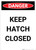 Keep Hatch Closed - Portrait Wall Sign