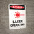 Laser Operating with Icon - Portrait Wall Sign
