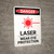 Laser Wear Eye Protection with Icon - Portrait Wall Sign
