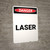 Laser - Portrait Wall Sign