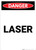Laser - Portrait Wall Sign