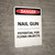 Nail Gun Flying Objects - Portrait Wall Sign