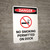 No Smoking Permitted On Dock With Symbol - Portrait Wall Sign