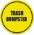Trash Dumpster Floor Sign