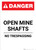 Open Mine Shafts - Portrait Wall Sign
