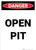 Open Pit - Portrait Wall Sign
