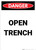 Open Trench - Portrait Wall Sign