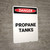 Propane Tanks - Portrait Wall Sign