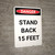 Stand Back 15 Feet - Portrait Wall Sign