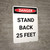 Stand Back 25 Feet - Portrait Wall Sign