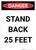 Stand Back 25 Feet - Portrait Wall Sign