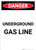 Underground Gas Line - Portrait Wall Sign