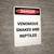 Venomous Snakes And Reptiles - Portrait Wall Sign