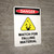 Watch For Falling Material with Hazard Icon - Portrait Wall Sign