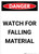 Watch for Falling Material - Portrait Wall Sign