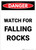 Watch for Falling Rocks - Portrait Wall Sign