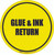 Glue & Ink Return Floor Sign