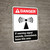 If Warning Signal Sounds Leave Area ANSI - Portrait Wall Sign