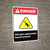 Nitrogen Asphyxiation Hazard Present ANSI - Portrait Wall Sign