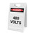 480 Volts - A-Frame Sign
