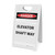 Elevator Shaft Way - A-Frame Sign