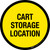 Cart Storage Location Floor Sign