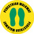 Pedestrian Walkway (Footprints) Floor Sign