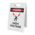 High Voltage With Lightning Bolts Graphic - A-Frame Sign