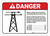 Danger: Death/Injury Can Result From Contacting Electrical Power Lines ANSI Landscape
