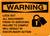 Warning: Lock Out All Machinery Prior to Servicing Landscape