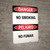 Danger: No Smoking - Bilingual Spanish Wall Sign