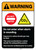 Warning: Do Not Enter When Alarm is Sounding - Carbon Dioxide Gas May be Fatal ANSI Portrait