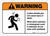 Warning: Carbon Dioxide Gas Can Cause Injury or Death ANSI Landscape