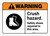 Warning: Crush Hazard - Safety Shoes Required in This Area ANSI with Icon