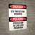 Danger: Eye Protection Required - Bilingual Spanish Wall Sign