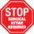 Stop: Surgical Attire Required - Floor Sign