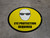 Eye Protection Required (Circle with Graphic) - Floor Sign