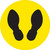 Foot Prints (Circle) - Floor Sign