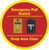 Emergency Pull Station - Keep Area Clear (Yellow/Blue Alarms) - Floor Sign