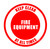 Fire Equipment - Keep Clear at All Times - Floor Sign