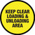 Keep Clear Loading and Unloading Area (Yellow Circle) - Floor Sign