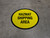 Hazmat Shipping Area (Yellow Circle) - Floor Sign